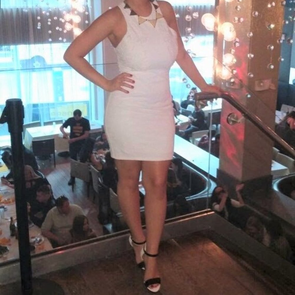 White Lace Designed Dress - Flash Sale!